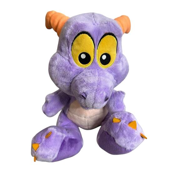 Disney Figment Big Feet Plush Purple Dragon - Picture 1 of 7